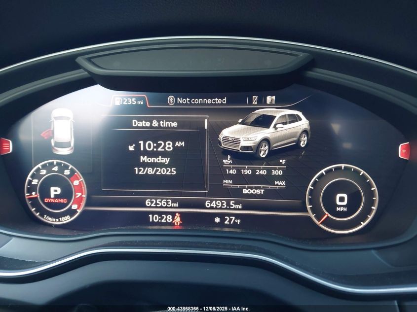 2019 Audi Sq5 3.0T Premium VIN: WA1B4AFY7K2021848 Lot: 43868366