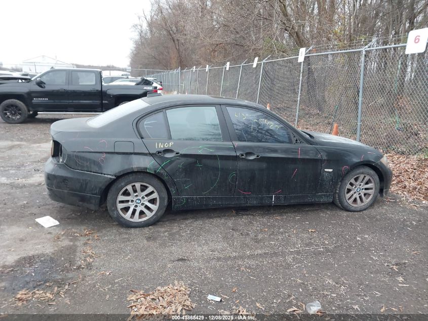 2006 BMW 325I VIN: WBAVB17526NK36164 Lot: 43868429
