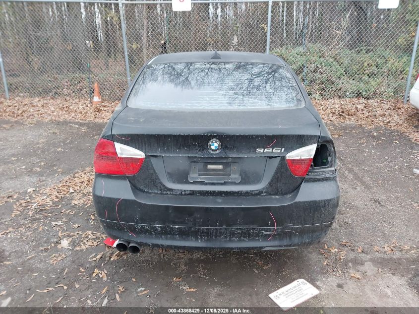 2006 BMW 325I VIN: WBAVB17526NK36164 Lot: 43868429