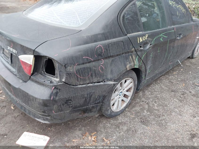 2006 BMW 325I VIN: WBAVB17526NK36164 Lot: 43868429