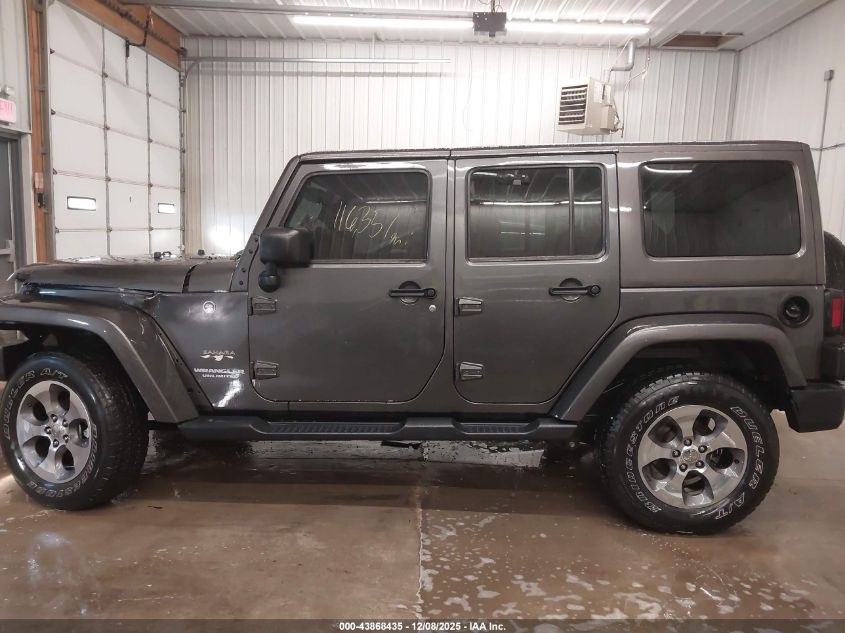 2017 Jeep Wrangler Unlimited Sahara 4X4 VIN: 1C4BJWEG5HL725683 Lot: 43868435