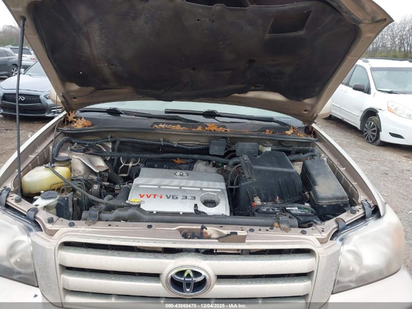 2006 Toyota Highlander V6 VIN: JTEEP21A560142787 Lot: 43868470