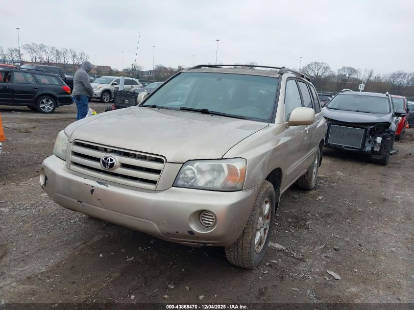 2006 Toyota Highlander V6 VIN: JTEEP21A560142787 Lot: 43868470