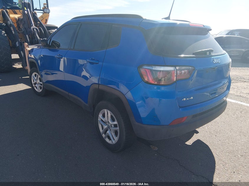 Vin: 3c4njdab0jt230281, lot: 44364082, jeep compass sport 4x4 20183