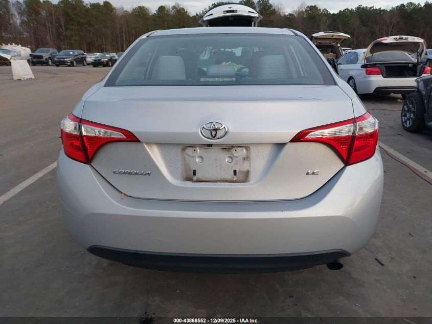 2014 Toyota Corolla Le VIN: 2T1BURHE1EC000202 Lot: 43868552