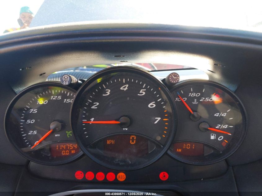 1999 Porsche Boxster VIN: WP0CA2987XU627571 Lot: 43868571