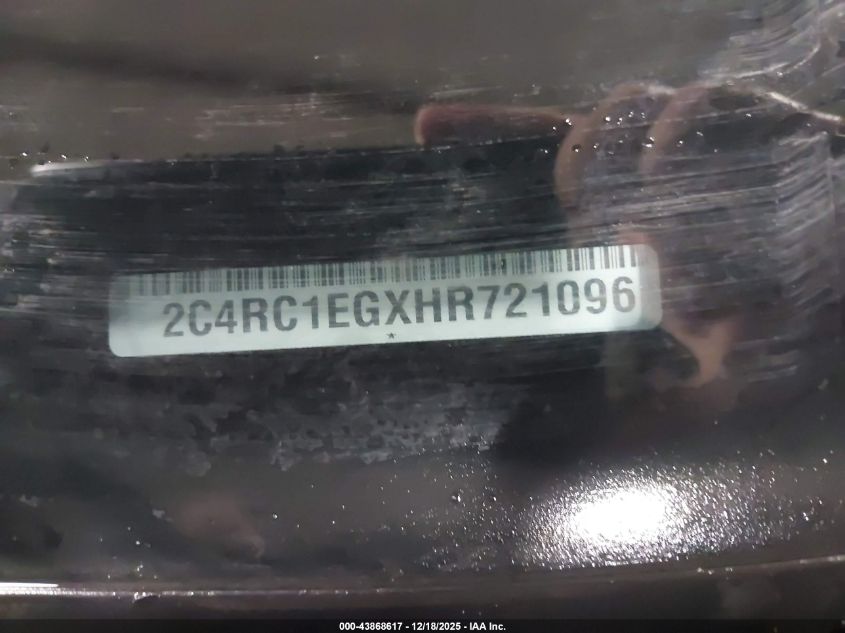 2017 Chrysler Pacifica Touring-L Plus VIN: 2C4RC1EGXHR721096 Lot: 43868617