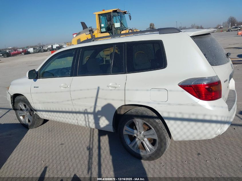2008 Toyota Highlander Sport VIN: JTEDS43A582050833 Lot: 43868670