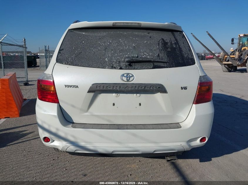 2008 Toyota Highlander Sport VIN: JTEDS43A582050833 Lot: 43868670