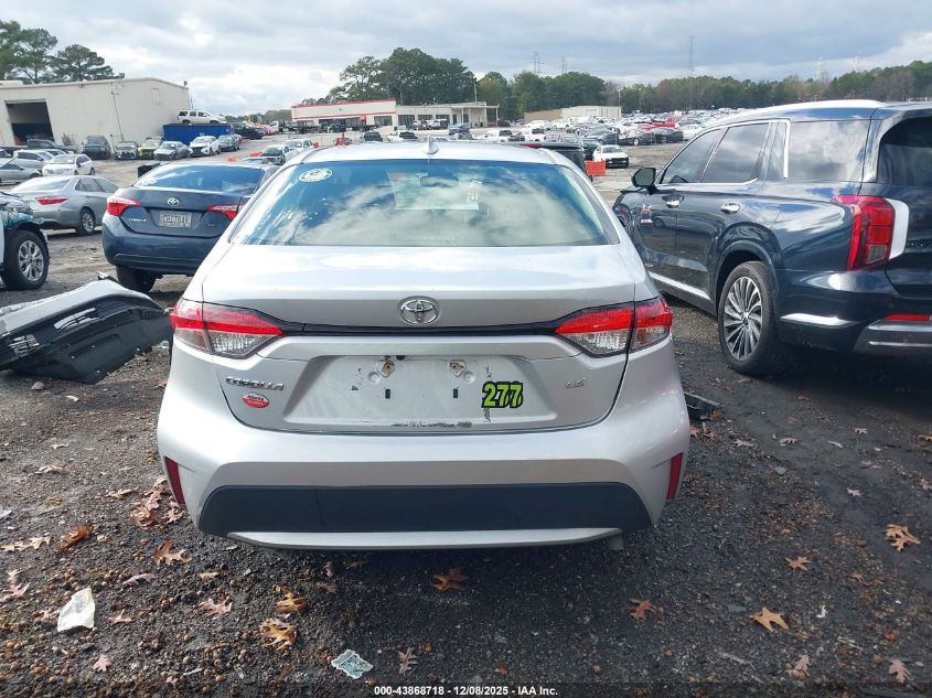 2021 Toyota Corolla Le VIN: JTDEPMAE7MJ151128 Lot: 43868718