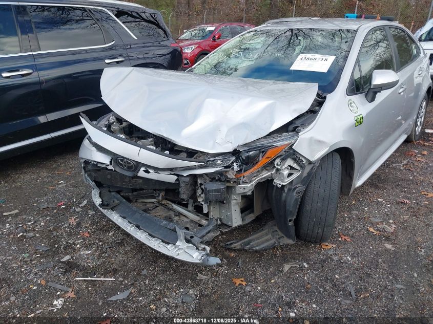 2021 Toyota Corolla Le VIN: JTDEPMAE7MJ151128 Lot: 43868718