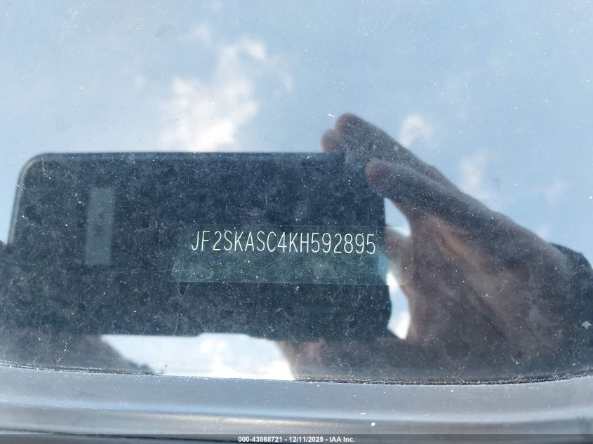 2019 Subaru Forester Limited VIN: JF2SKASC4KH592894 Lot: 43868721