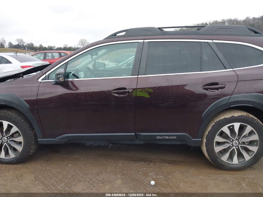 2025 Subaru Outback Limited VIN: 4S4BTANCXS3161865 Lot: 43868834