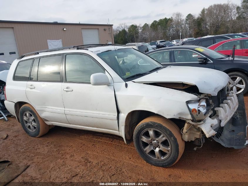 2005 Toyota Highlander V6 VIN: JTEDP21A050052005 Lot: 43868857
