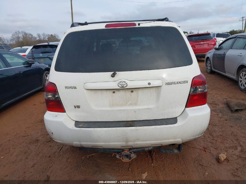 2005 Toyota Highlander V6 VIN: JTEDP21A050052005 Lot: 43868857