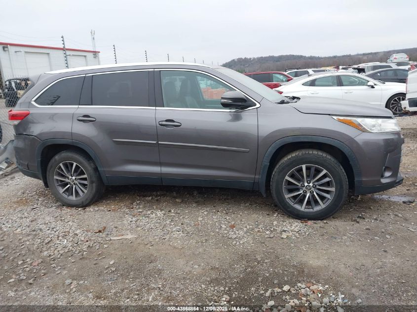 2019 Toyota Highlander Xle VIN: 5TDJZRFHXKS584483 Lot: 43868864