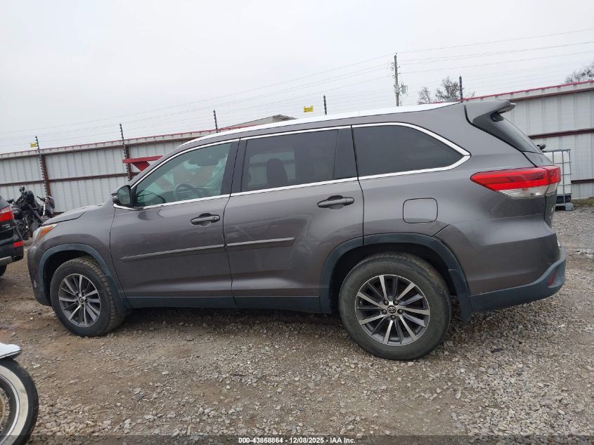 2019 Toyota Highlander Xle VIN: 5TDJZRFHXKS584483 Lot: 43868864