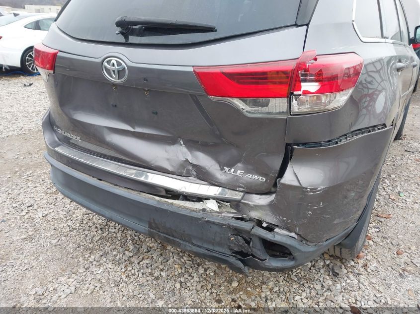 2019 Toyota Highlander Xle VIN: 5TDJZRFHXKS584483 Lot: 43868864