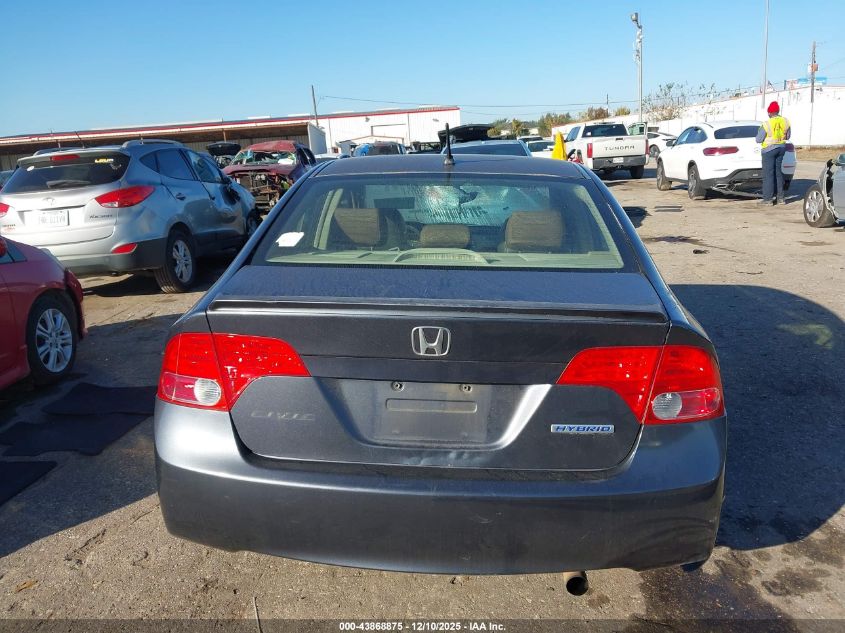 2008 Honda Civic Hybrid VIN: JHMFA36238S024731 Lot: 43868875