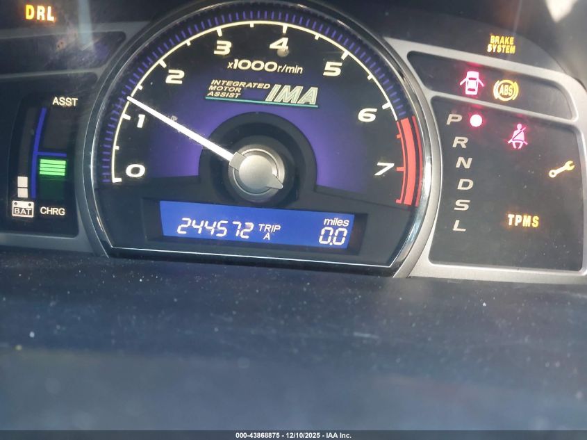 2008 Honda Civic Hybrid VIN: JHMFA36238S024731 Lot: 43868875