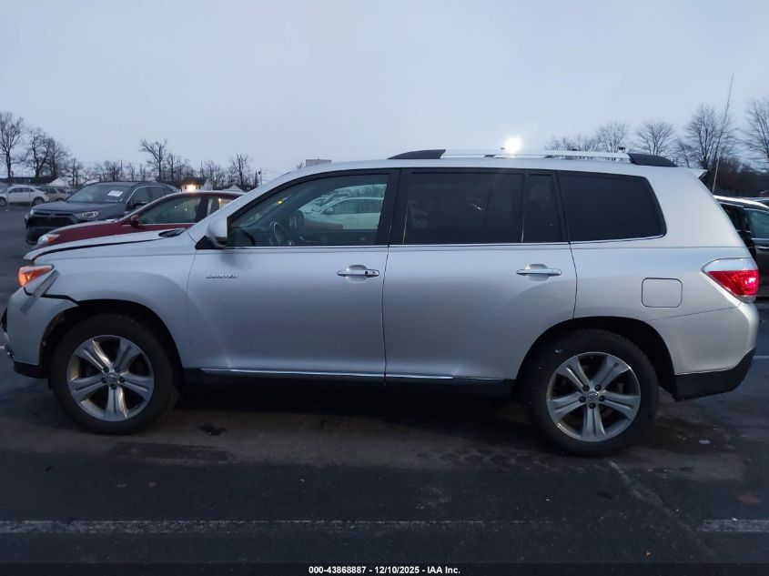 2013 Toyota Highlander Limited V6 VIN: 5TDDK3EHXDS252739 Lot: 43868887