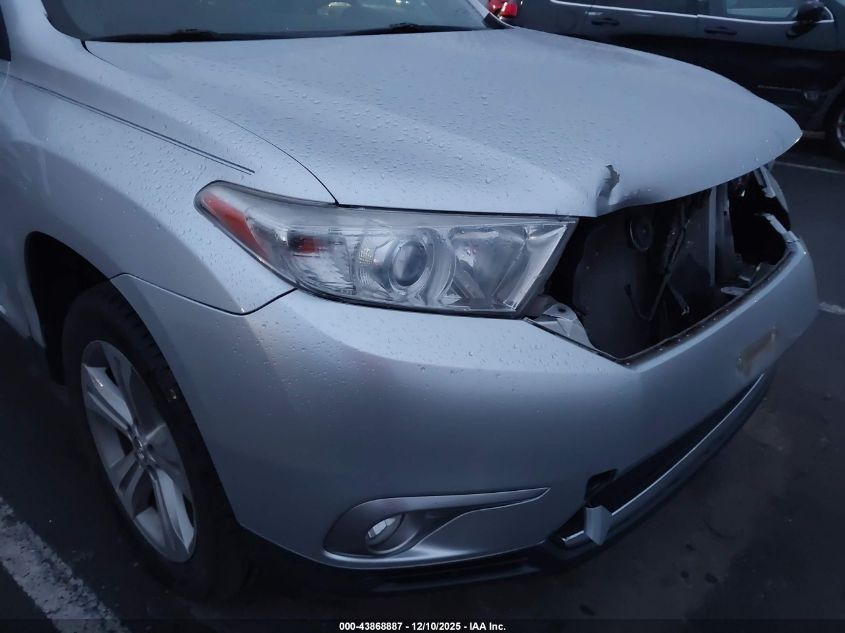 2013 Toyota Highlander Limited V6 VIN: 5TDDK3EHXDS252739 Lot: 43868887