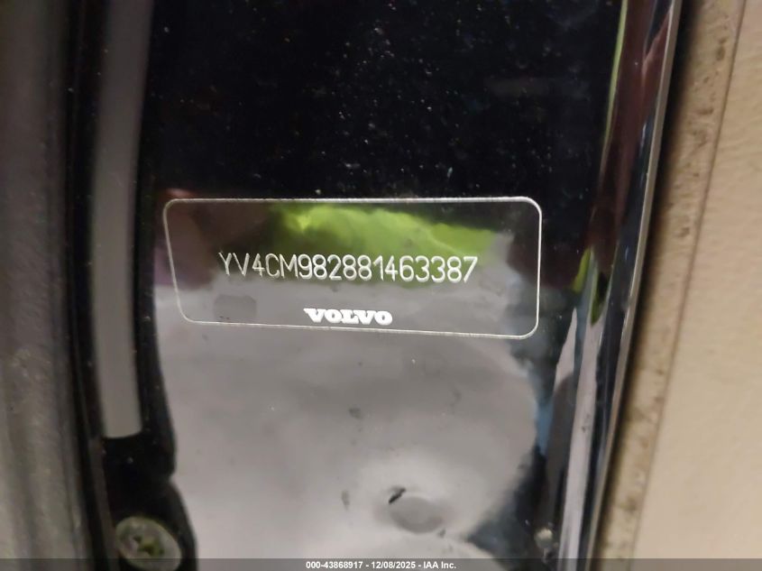 2008 Volvo Xc90 3.2 VIN: YV4CM982881463387 Lot: 43868917