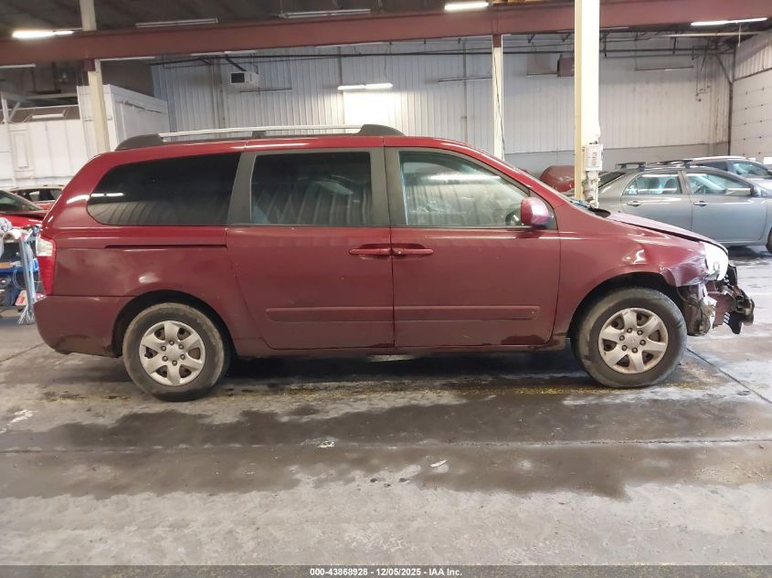 2008 Kia Sedona Lx VIN: KNDMB233886206334 Lot: 43868928