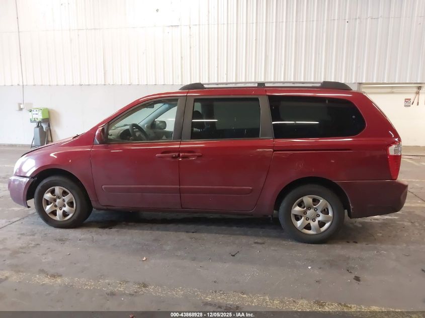 2008 Kia Sedona Lx VIN: KNDMB233886206334 Lot: 43868928
