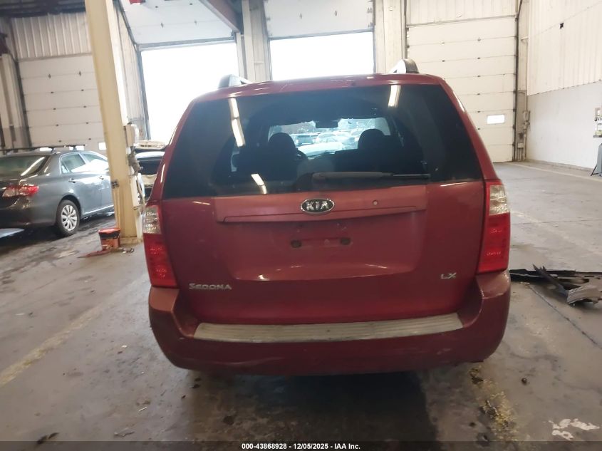 2008 Kia Sedona Lx VIN: KNDMB233886206334 Lot: 43868928