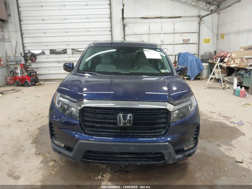 2022 Honda Ridgeline Rtl-E VIN: 5FPYK3F77NB026775 Lot: 43868943