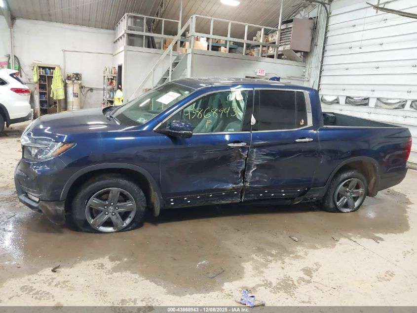 2022 Honda Ridgeline Rtl-E VIN: 5FPYK3F77NB026775 Lot: 43868943