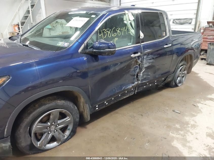 2022 Honda Ridgeline Rtl-E VIN: 5FPYK3F77NB026775 Lot: 43868943