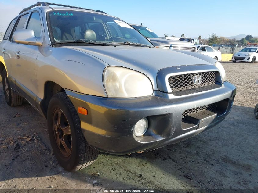 2002 Hyundai Santa Fe Gls/Lx VIN: KM8SC73D32U156614 Lot: 43868952