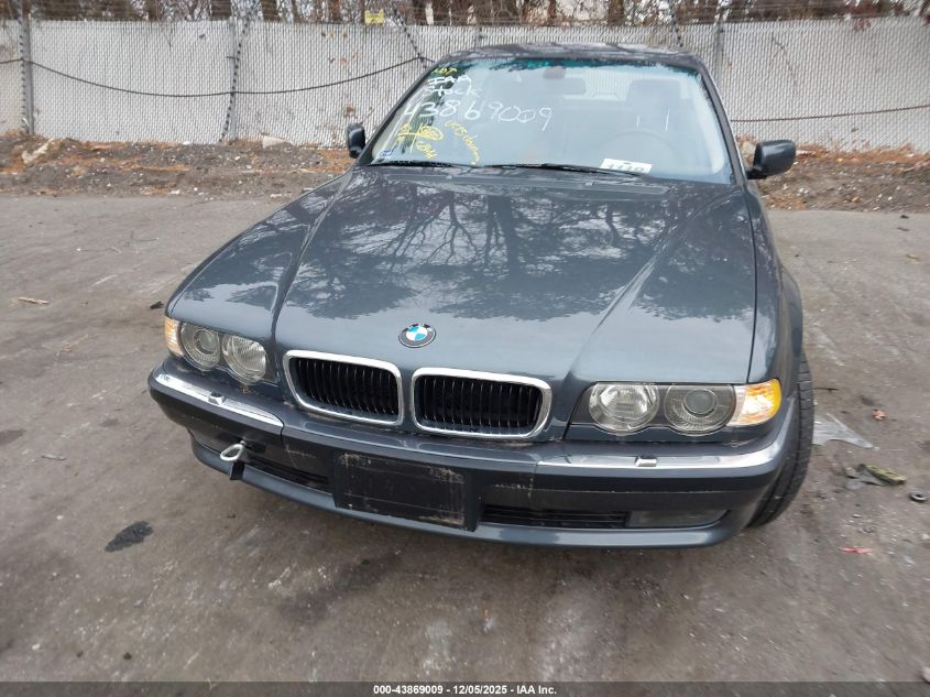 2001 BMW 740Il VIN: WBAGH83451DP29865 Lot: 43869009