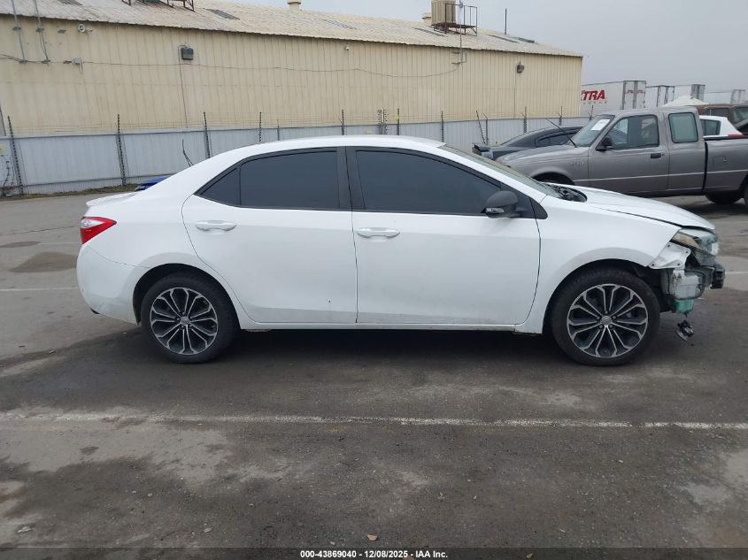 2015 Toyota Corolla S Plus VIN: 5YFBURHEXFP358304 Lot: 43869040