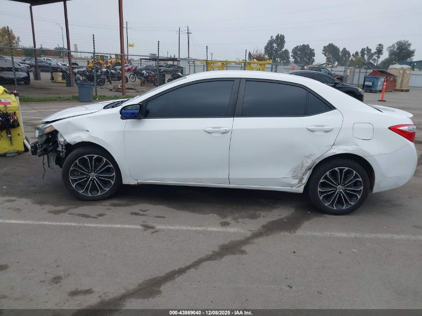 2015 Toyota Corolla S Plus VIN: 5YFBURHEXFP358304 Lot: 43869040