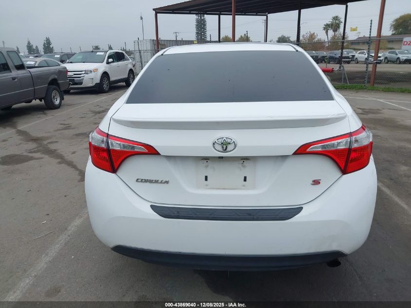 2015 Toyota Corolla S Plus VIN: 5YFBURHEXFP358304 Lot: 43869040