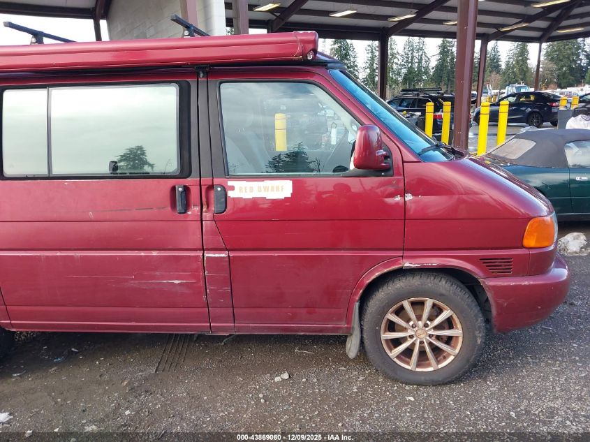 1999 Volkswagen Eurovan Mv VIN: WV2NH2705XH125685 Lot: 43869060