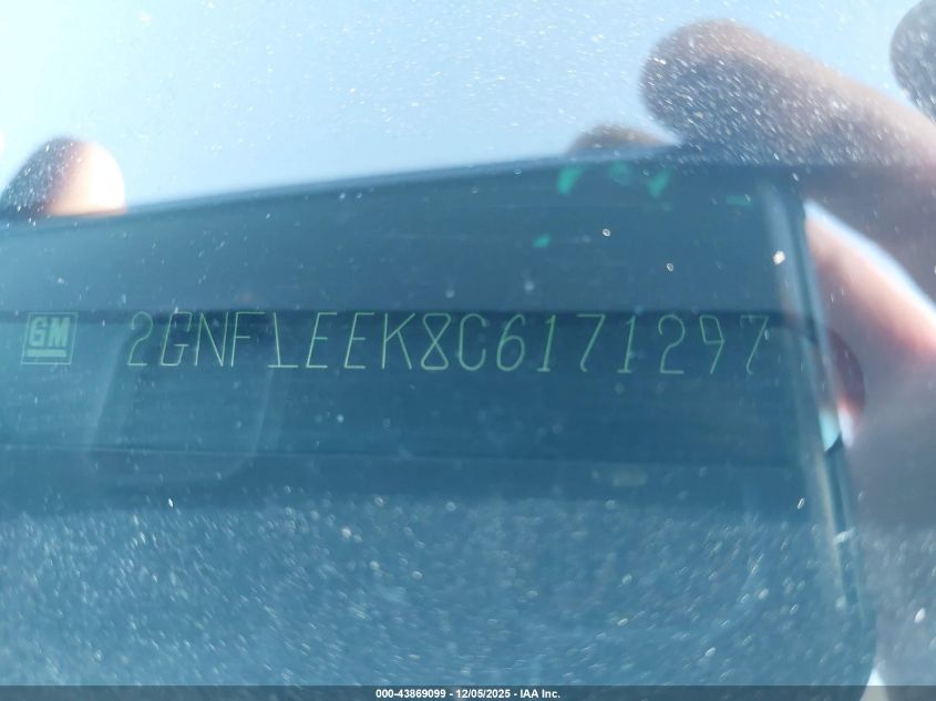 2012 Chevrolet Equinox 1Lt VIN: 2GNFLEEK8C6171297 Lot: 43869099