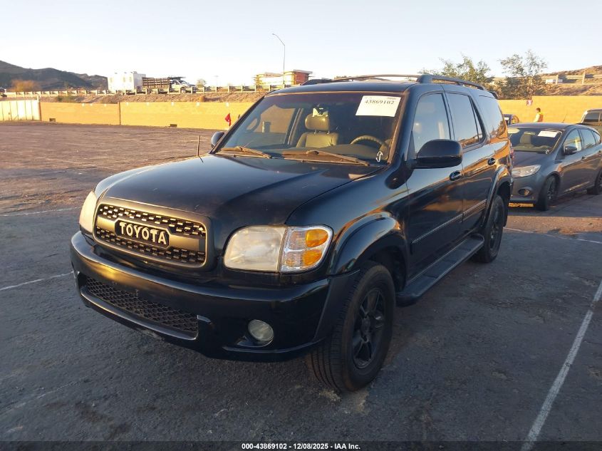 2004 Toyota Sequoia Limited V8 VIN: 5TDZT38AX4S225915 Lot: 43869102