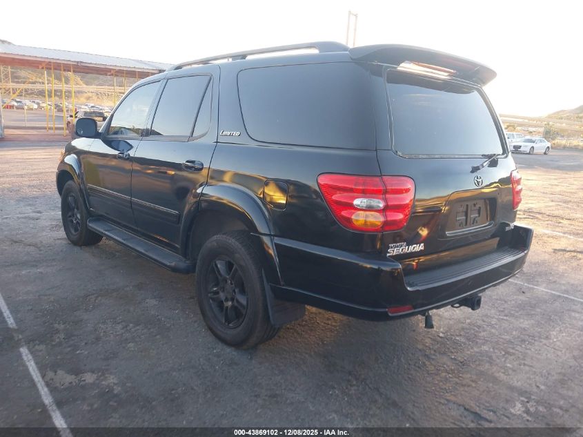 2004 Toyota Sequoia Limited V8 VIN: 5TDZT38AX4S225915 Lot: 43869102