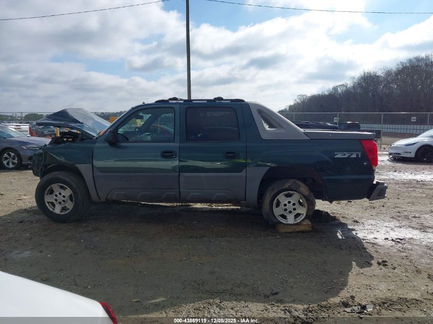 2002 Chevrolet Avalanche 1500 VIN: 3GNEK13T52G177578 Lot: 43869119