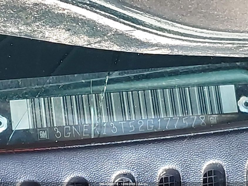 2002 Chevrolet Avalanche 1500 VIN: 3GNEK13T52G177578 Lot: 43869119