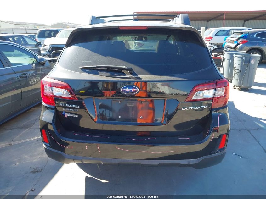 2015 Subaru Outback 2.5I Premium VIN: 4S4BSBEC4F3228927 Lot: 43869176