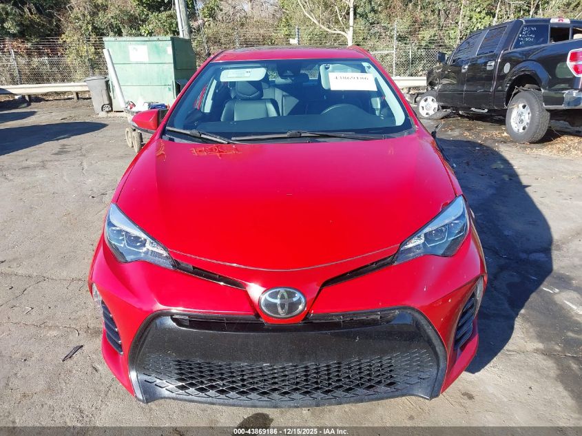 2017 Toyota Corolla Se VIN: 2T1BURHE6HC831926 Lot: 43869186