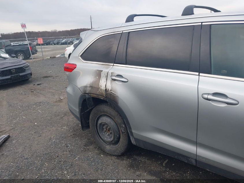 2019 Toyota Highlander Xle VIN: 5TDJZRFH1KS579270 Lot: 43869187