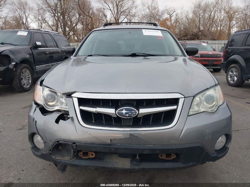 2008 Subaru Outback 2.5I VIN: 4S4BP61C086341791 Lot: 43869260