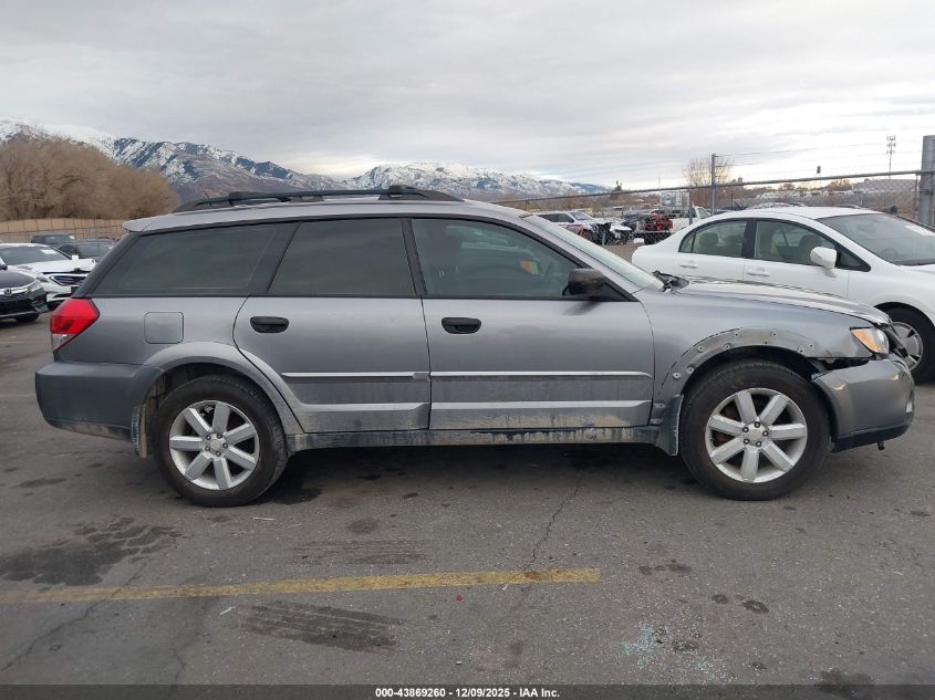 2008 Subaru Outback 2.5I VIN: 4S4BP61C086341791 Lot: 43869260