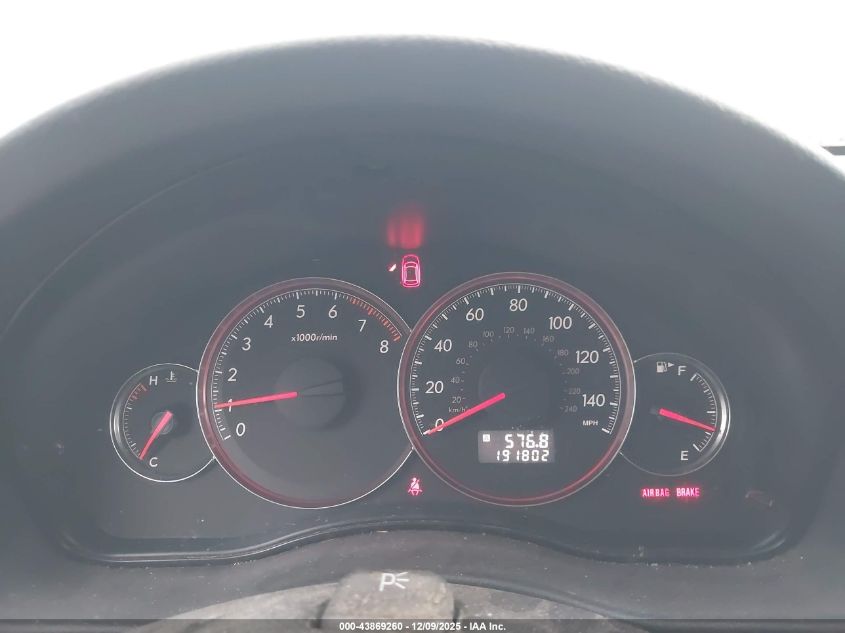 2008 Subaru Outback 2.5I VIN: 4S4BP61C086341791 Lot: 43869260